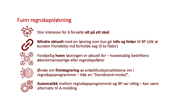 Integrasjonsløsning brukerfunn